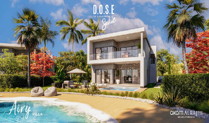 فيلا للبيع في قرية دوس 410متراً